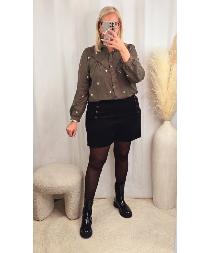 Short Velour Noir - Siham