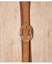 Ceinture Daim Beige - Camel Elastiqué