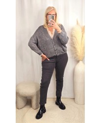 Jeans Boyfriend Gris - NINA CARTER