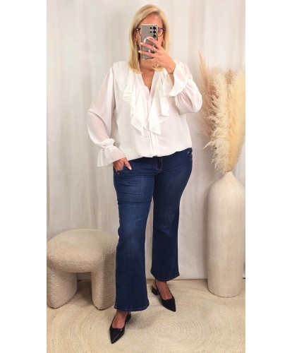 Chemise Blanche Voilage - Christiane