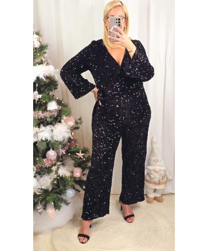 Combinaison Velour Sequin -...