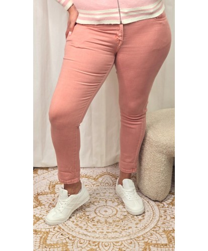 Jeans Mom Fit Rose Pastel - Ambre