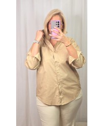 Chemise Beige Longue Beige - Lucie
