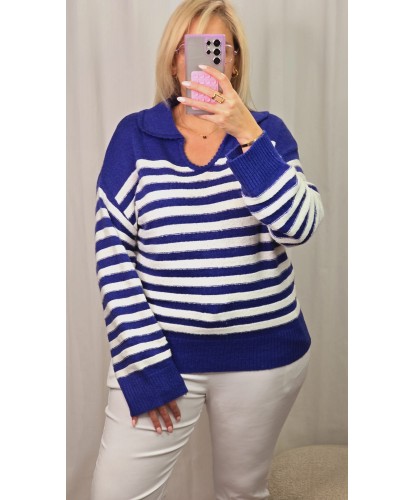 Pull Marin Col Chemisier - Margaux