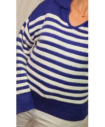 Pull Marin Col Chemisier - Margaux