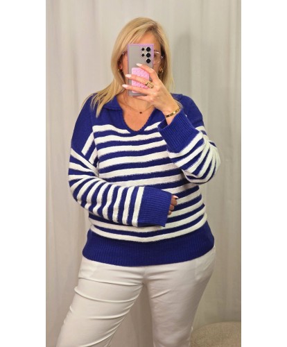 Pull Marin Col Chemisier - Margaux