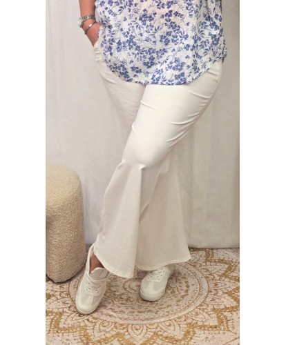 Pantalon à Pince Blanc - Julia