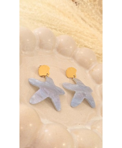 Boucles d'Oreilles Bleu...