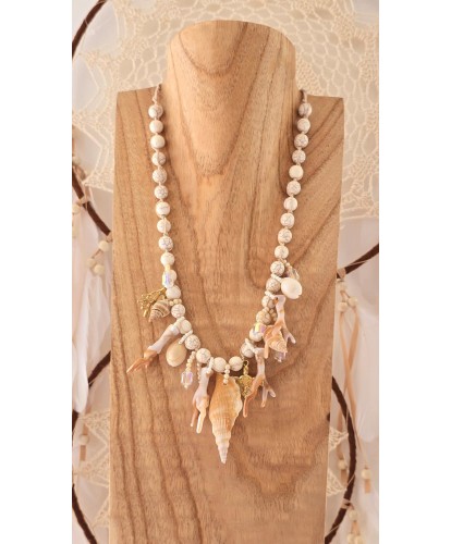 Collier Coquillages Bohème