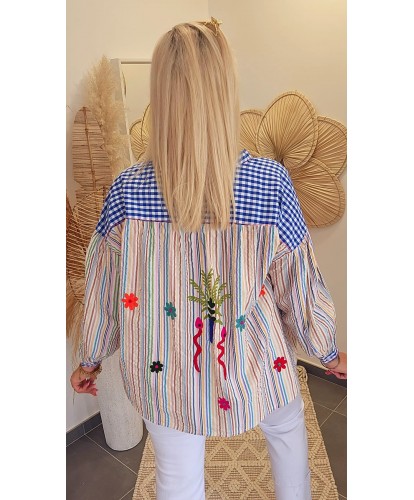 Blouse en Coton "MADE IN INDIA" Brodé