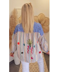 Blouse en Coton "MADE IN INDIA" Brodé