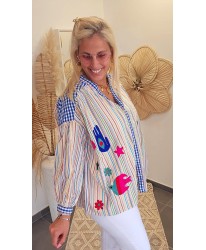 Blouse en Coton "MADE IN INDIA" Brodé