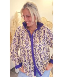 Chemise Mosaïque Indienne Violine - Indila