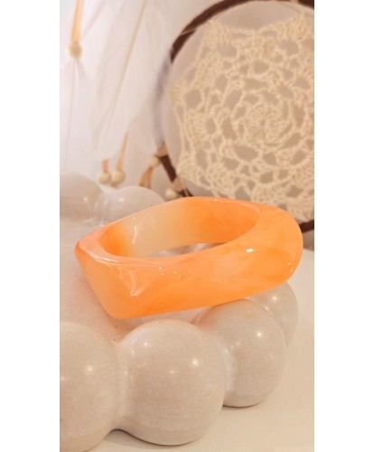 Bracelet Jonc Nacré Corail