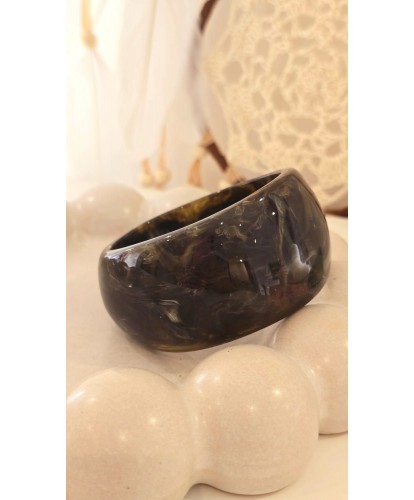 Bracelet Jonc Nacré Noir