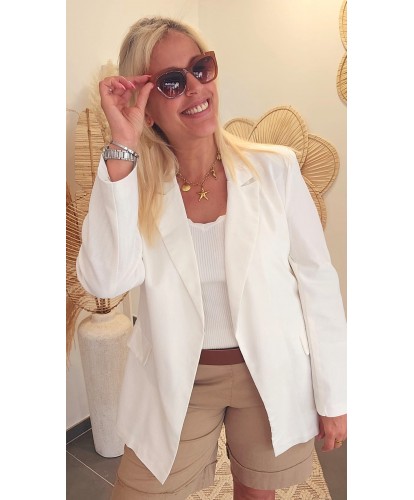 Blazer Casual Chic Blanc - Daysi