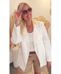 Blazer Casual Chic Blanc - Daysi
