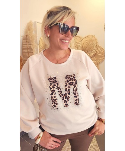 Pull "M" Beige - Florence