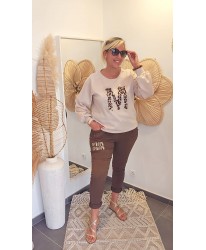 Pull "M" Beige - Florence