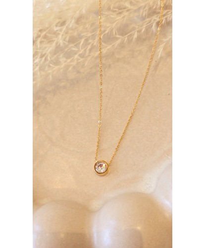 Collier Doré - Pierre en...
