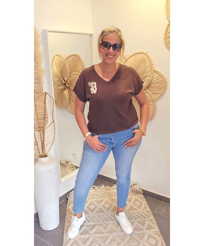 Pull "LOVE" Bleu - Romy