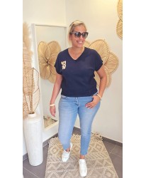Pull "LOVE" Bleu - Romy