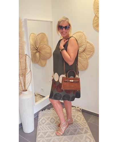 Sac Bi Matière Cuir Capucino