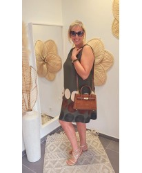 Sac Bi Matière Cuir Capucino