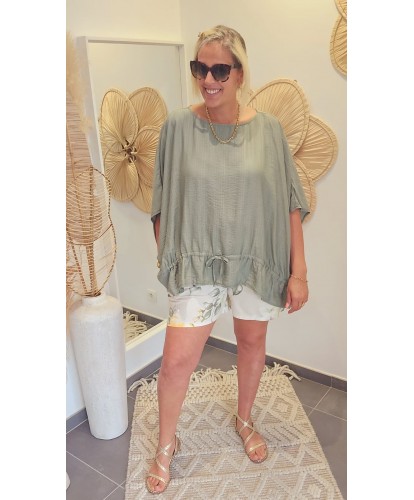 Blouse Oversize Kaki - Sonia