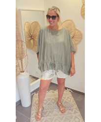 Blouse Oversize Kaki - Sonia