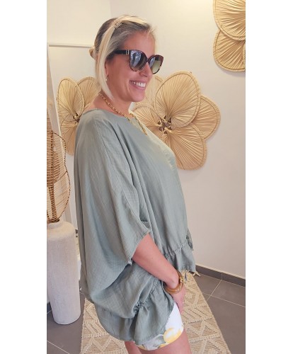 Blouse Oversize Kaki - Sonia