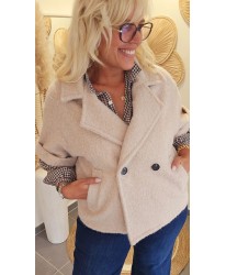 Cape Beige Pailletée - Camille