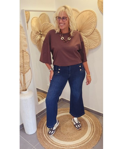 Jeans Large Brut/Boutons...