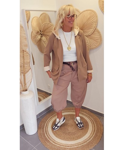 Blazer Souple "Sweat" Beige...