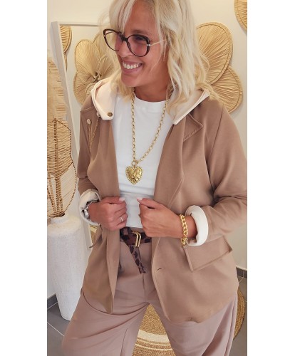 Blazer Souple "Sweat" Beige - Marie