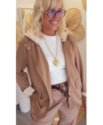 Blazer Souple "Sweat" Beige - Marie