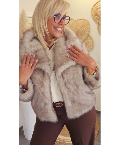 Veste Fausse Fourrure -...