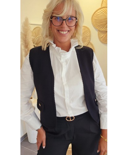 Gilet Noir Chic - Garance