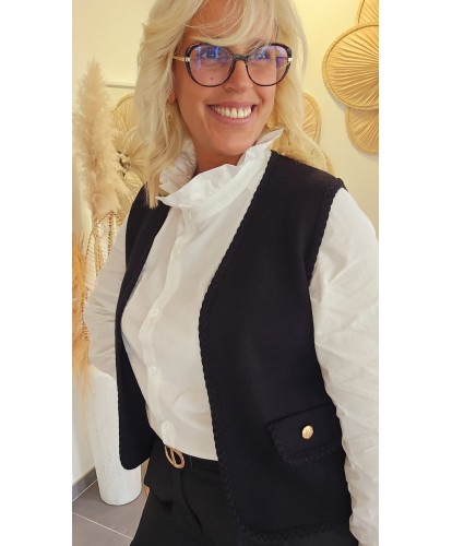 Gilet Noir Chic - Garance