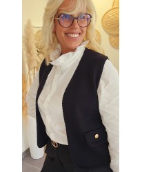 Gilet Noir Chic - Garance