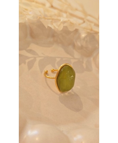 Bague Acier Amovible Pierre...