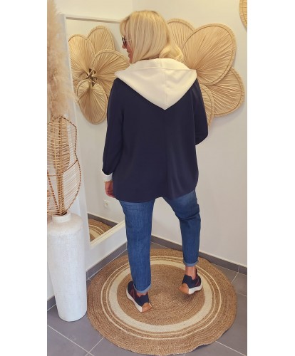 Blazer Souple "Sweat" Bleu - Marie