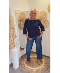 Pull Bleu Perles Nacrés - Maelys