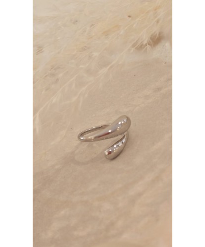 Bague Acier Amovible Goutte...
