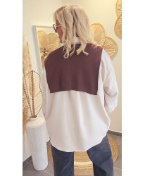 Chemise Oversize Chic/Foulard - Elena