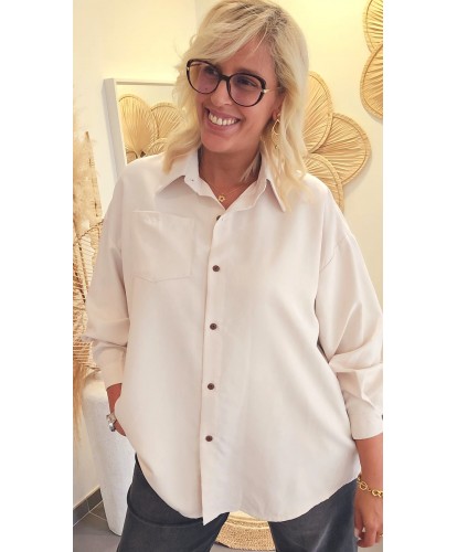 Chemise Oversize Chic/Foulard - Elena