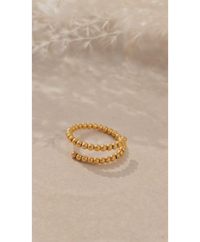 Bague Acier Amovible Perlée...