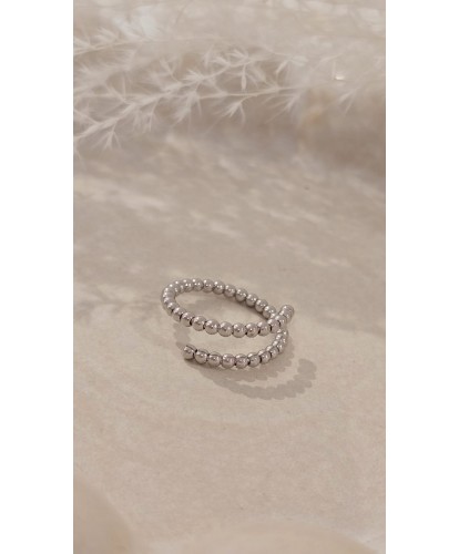 Bague Acier Amovible Perlée...