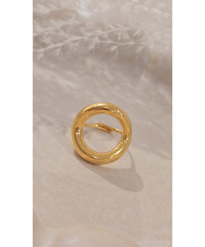 Bague Acier Amovible Dorée...