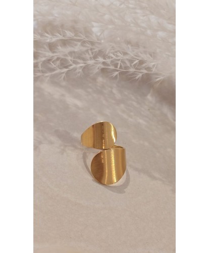 Bague Acier Amovible Dorée...
